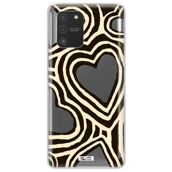 Cute Hearts Samsung S10 Lite Clear TPU Case