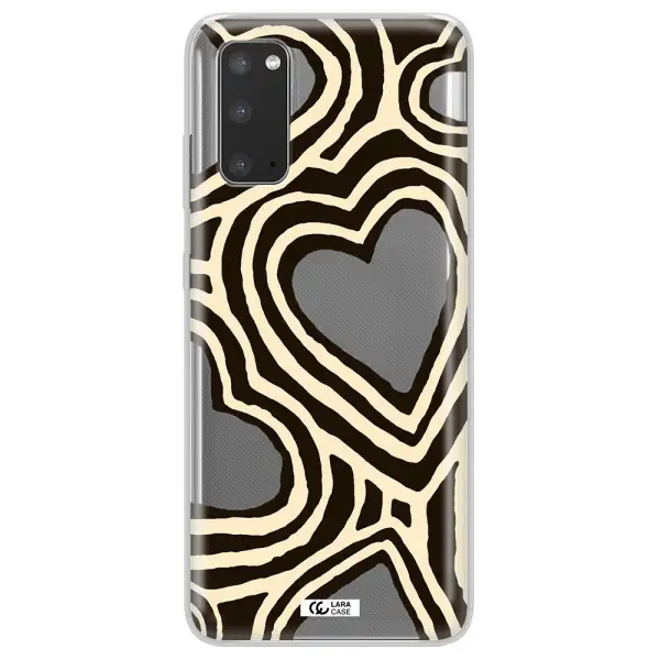 Cute Hearts Samsung S20 Clear TPU Case