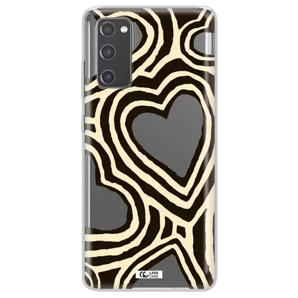 Cute Hearts Samsung S20 Fe Clear TPU Case