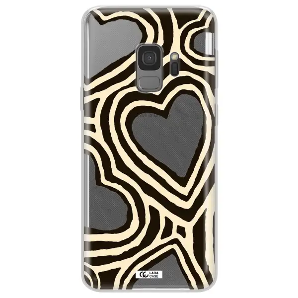 Cute Hearts Samsung S9 Clear TPU Case