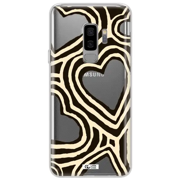 Cute Hearts Samsung S9 Plus Clear TPU Case