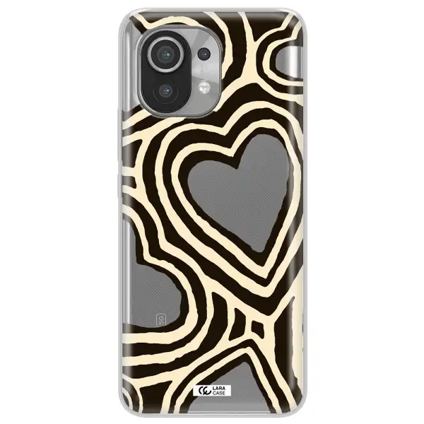 Cute Hearts Xiaomi Mi 11 Clear TPU Case