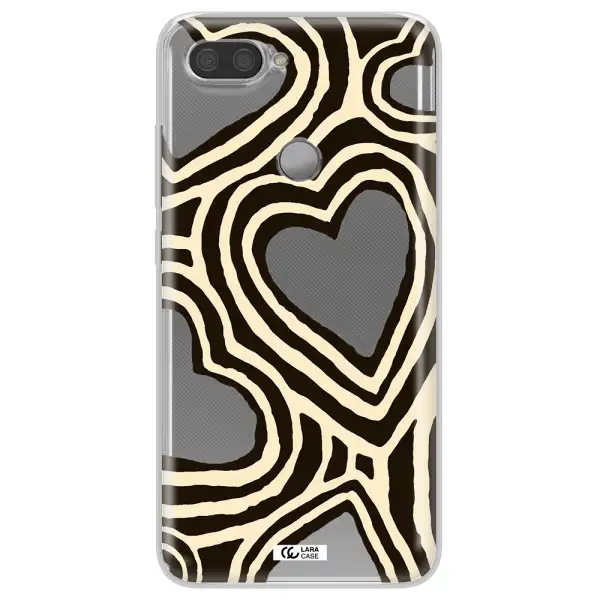 Cute Hearts Xiaomi Mi 8 Lite Clear TPU Case