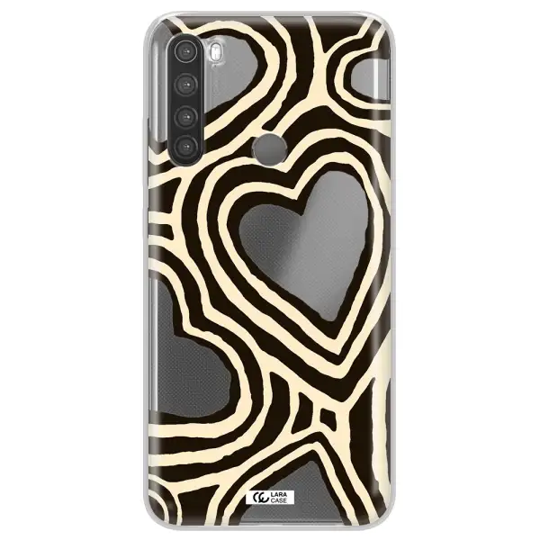 Cute Hearts Xiaomi Note 8 Clear TPU Case