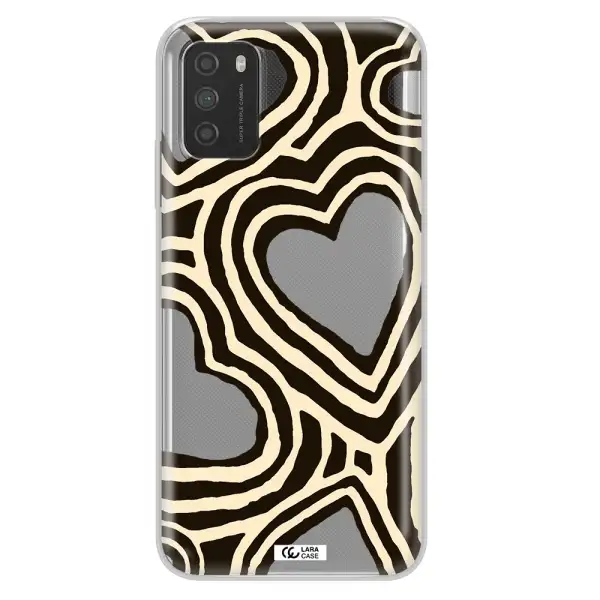 Cute Hearts Xiaomi Poco M3 Clear TPU Case