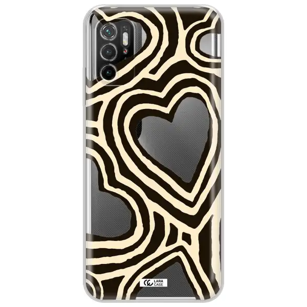 Cute Hearts Xiaomi Poco M3 Pro Clear Tpu Case