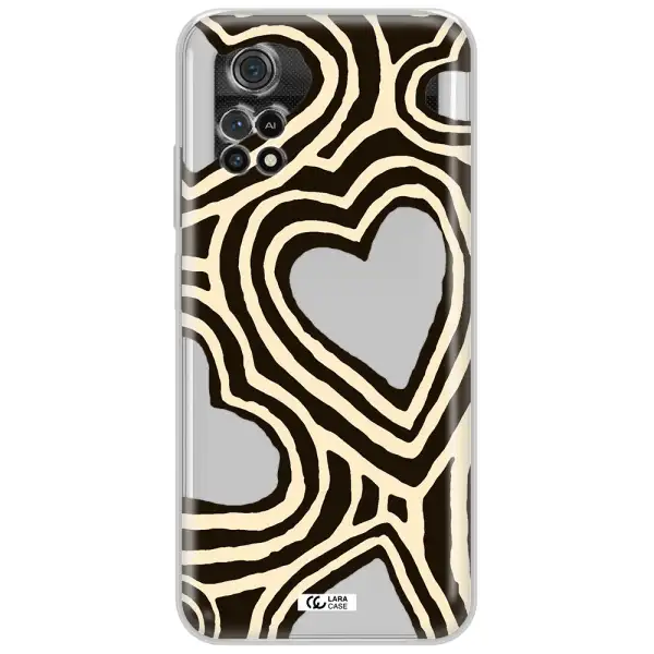 Cute Hearts Xiaomi Poco M4 Pro 4G Clear Tpu Case
