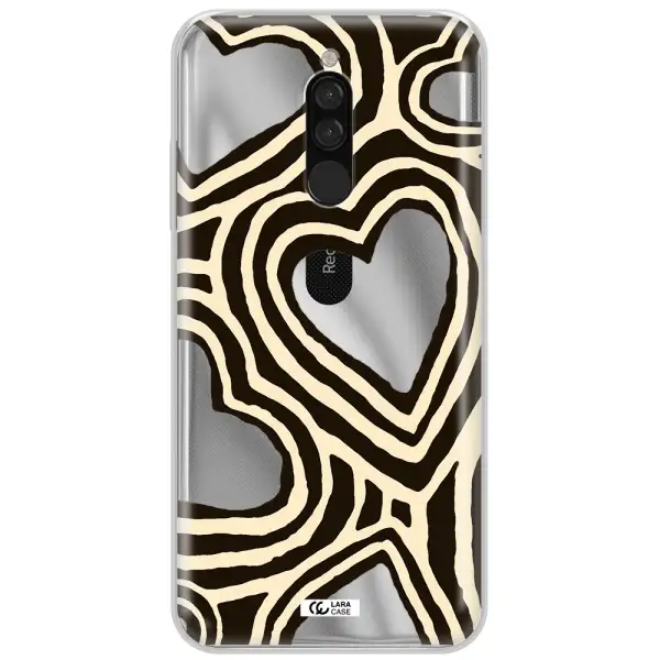 Cute Hearts Xiaomi Redmi 8 Clear Tpu Case