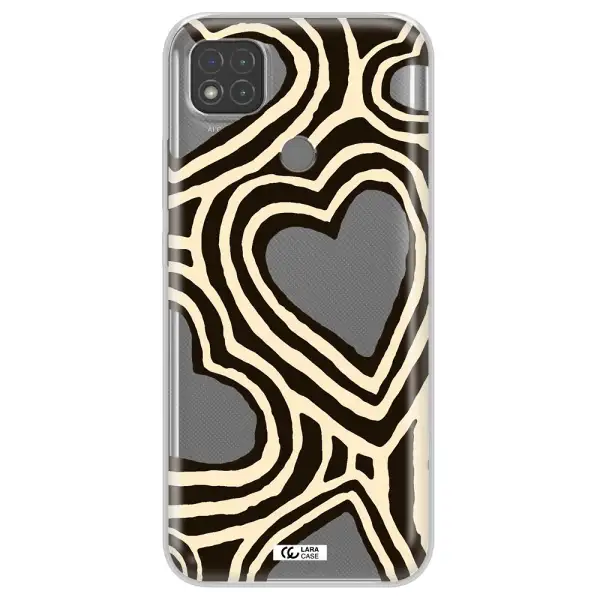 Cute Hearts Xiaomi Redmi 9C Clear TPU Case