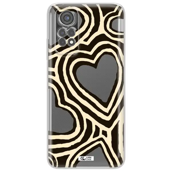 Cute Hearts Xiaomi Redmi Note 11S Clear Tpu Case
