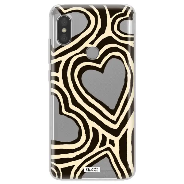 Cute Hearts Xiaomi Redmi Note 6 Pro Clear TPU Case