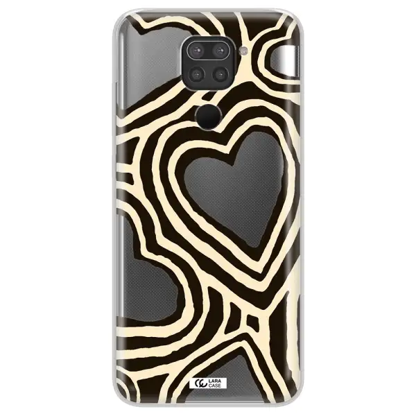 Cute Hearts Xiaomi Redmi Note 9 Clear TPU Case