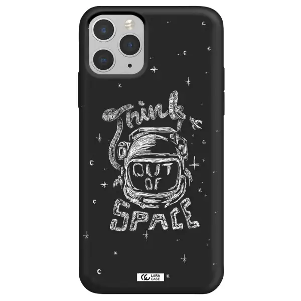 Think Out Of Space Apple iPhone 11 pro max Silicone black Case