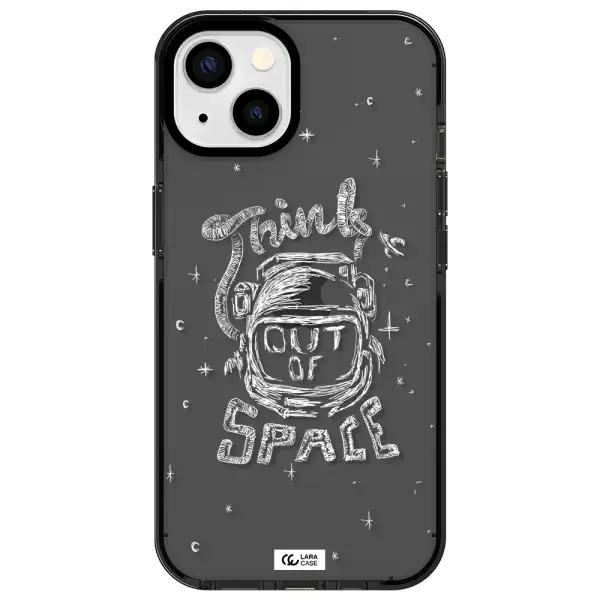 Think Out Of Space Apple iPhone 13 impact Smoke Black Case