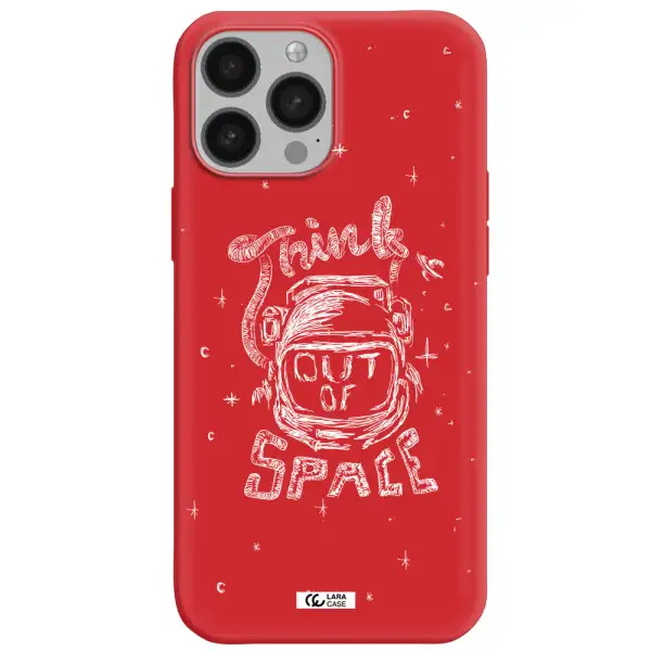 Think Out Of Space Apple iPhone 13 Pro Silicone Imperial Red Case