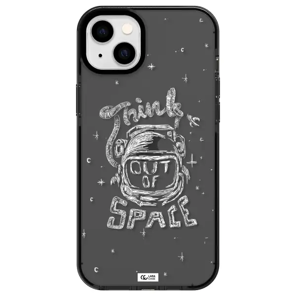 Think Out Of Space Apple iPhone 14 plus impact Smoke Black Case