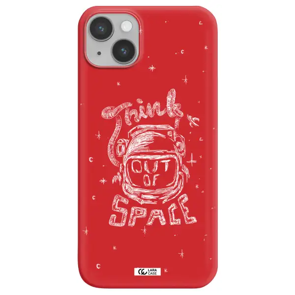 Think Out Of Space Apple iPhone 14 plus Silicone Imperial Red Case