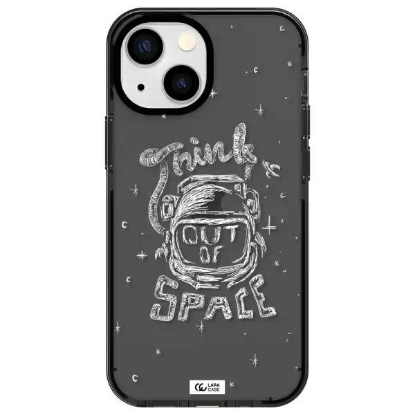 Think Out Of Space Apple iPhone 15 Plus impact Smoke Black Case
