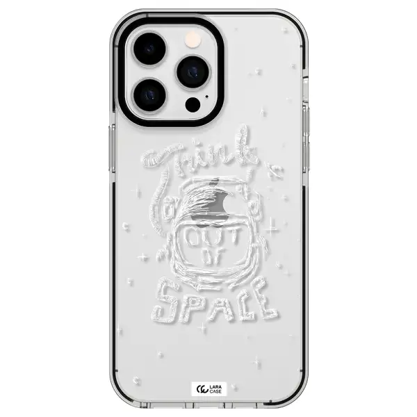 Think Out Of Space Apple iPhone 15 Pro impact black border Case