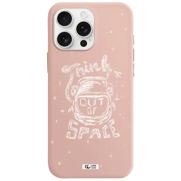 Think Out Of Space Apple Iphone 16 Pro Max Silicone Pastel Pink Case
