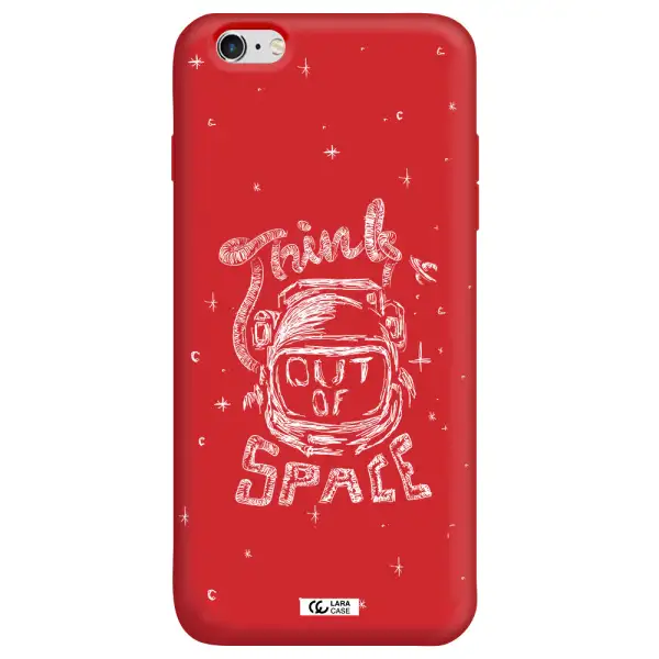 Think Out Of Space Apple iPhone 6 plus Silicone Imperial Red Case