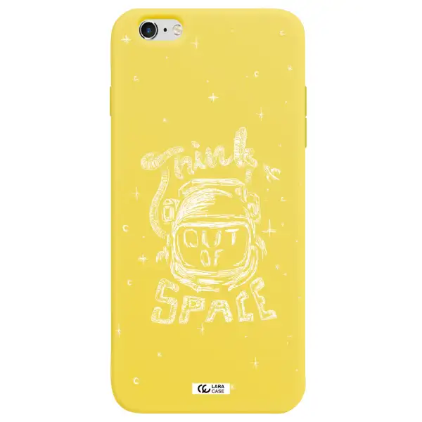 Think Out Of Space Apple iPhone 6 s plus Silicone canary yellow Case