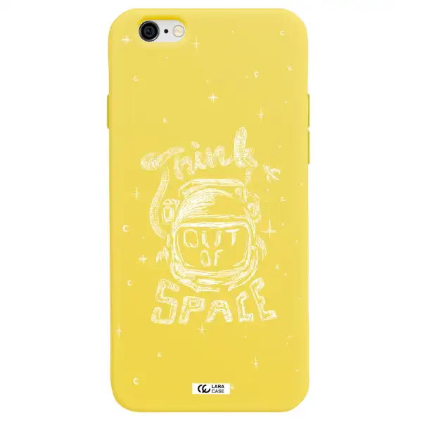 Think Out Of Space Apple iPhone 6 Silicone canary yellow Case