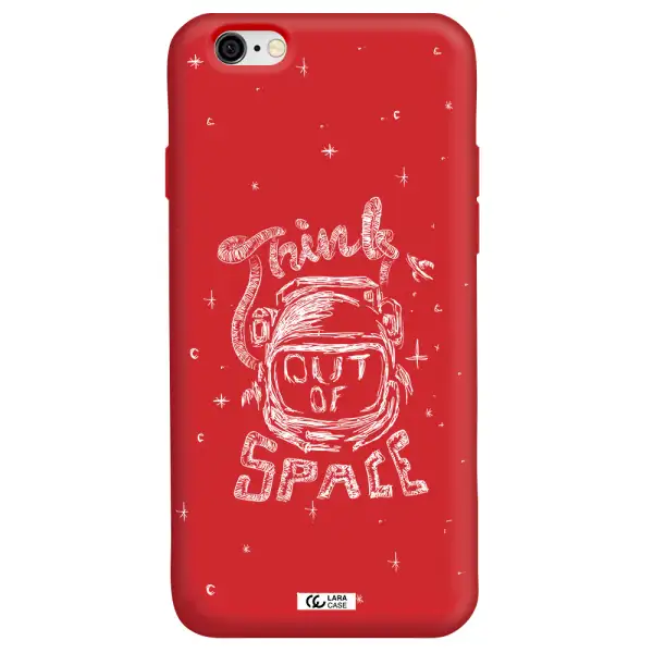 Think Out Of Space Apple iPhone 6 Silicone Imperial Red Case