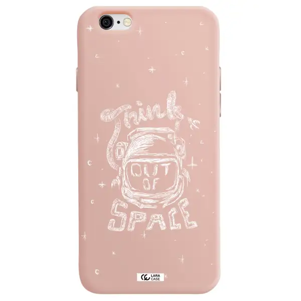 Think Out Of Space Apple iPhone 6 Silicone pastel pink Case