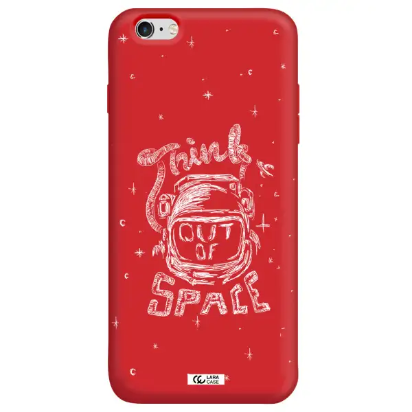 Think Out Of Space Apple iPhone 6S Silicone Imperial Red Case