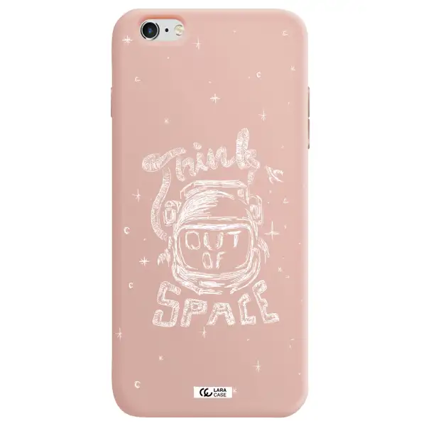 Think Out Of Space Apple iPhone 6S Silicone pastel pink Case