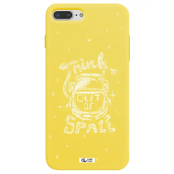 Think Out Of Space Apple iPhone 7 plus Silicone canary yellow Case