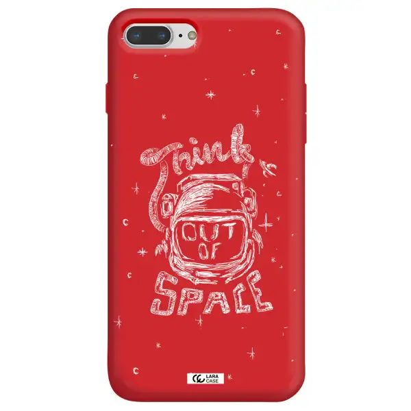 Think Out Of Space Apple iPhone 7 plus Silicone Imperial Red Case