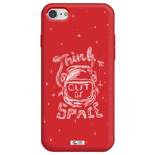 Think Out Of Space Apple iPhone 7 Silicone Imperial Red Case
