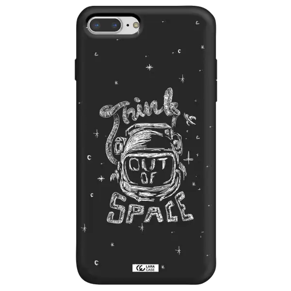 Think Out Of Space Apple iPhone 8 plus Silicone black Case