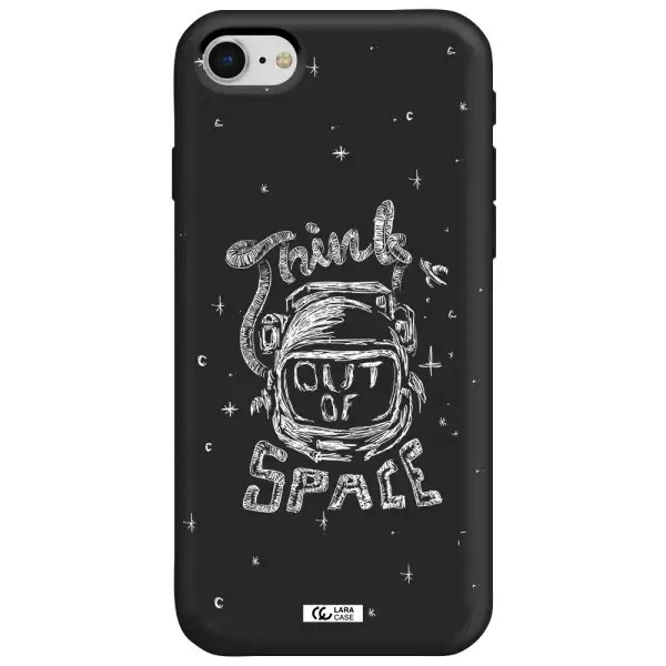 Think Out Of Space Apple iPhone se 2020 Silicone black Case