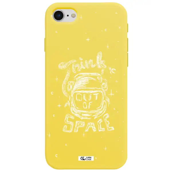 Think Out Of Space Apple iPhone se 2020 Silicone canary yellow Case