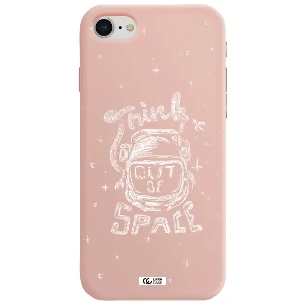 Think Out Of Space Apple iPhone se 2020 Silicone pastel pink Case