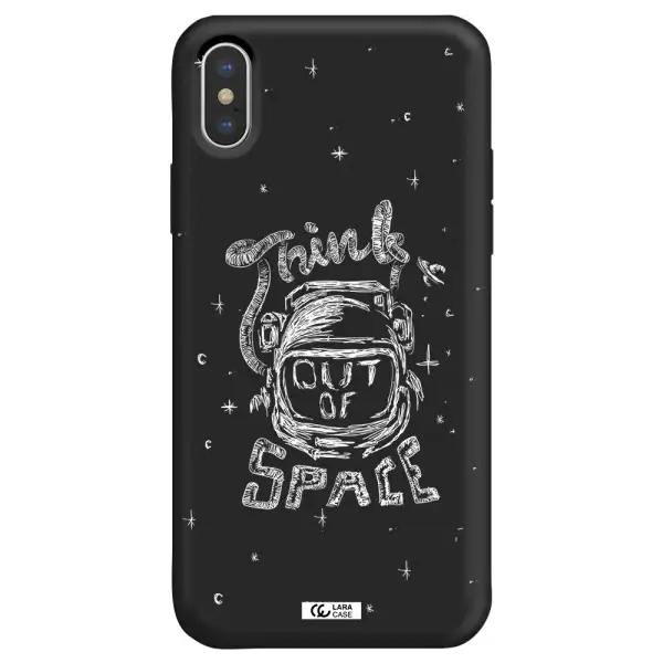 Think Out Of Space Apple iPhone X Silicone black Case