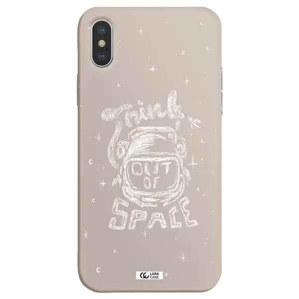 Think Out Of Space Apple iPhone XS Silicone Stone Case