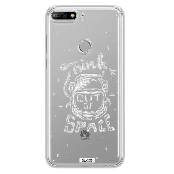 Think Out Of Space Huawei Y7 2018 Clear TPU Case