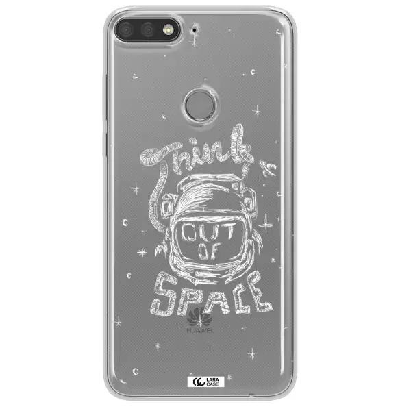 Think Out Of Space Huawei Y7 Prime 2018 Clear TPU Case