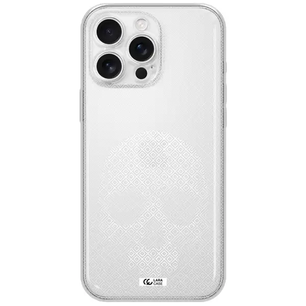 Skull Line Pattern Apple Iphone 16 Pro Max Clear Tpu Case