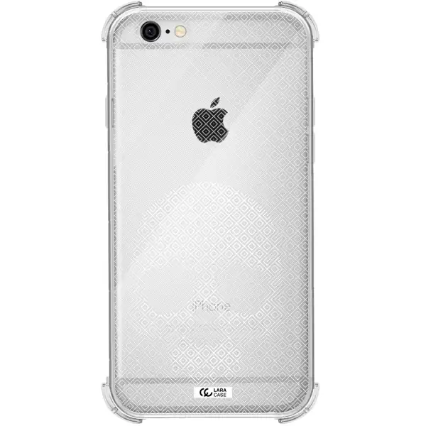 Skull Line Pattern Apple iPhone 6 Clear PC Case