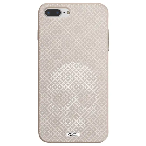 Skull Line Pattern Apple iPhone 7 plus Silicone Stone Case