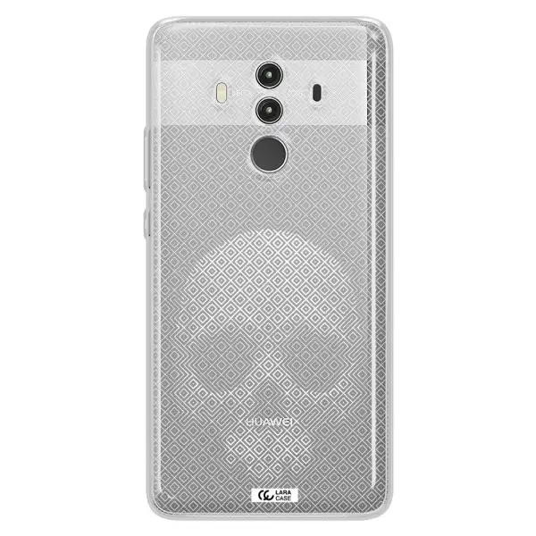 Skull Line Pattern Huawei Mate 10 Clear TPU Case