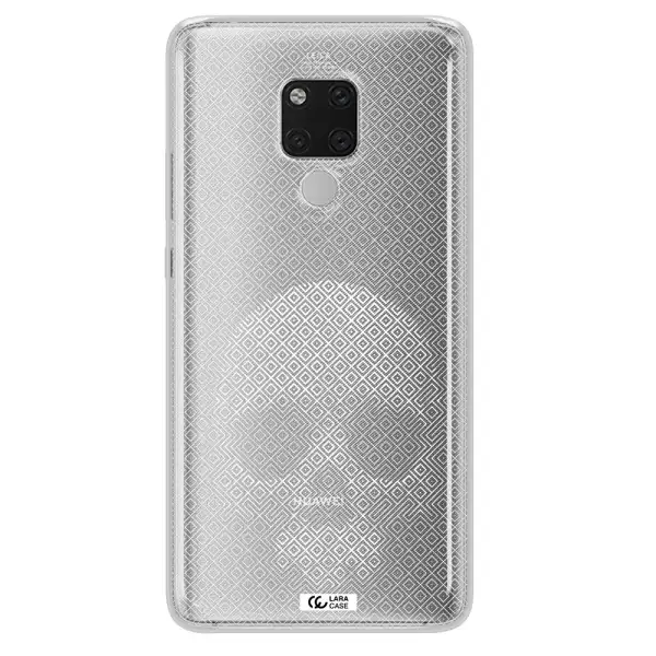 Skull Line Pattern Huawei Mate 20X Clear TPU Case
