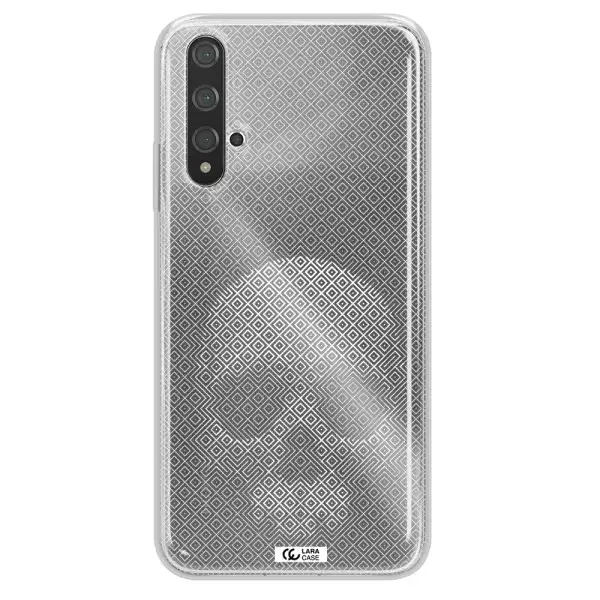 Skull Line Pattern Huawei Nova 5t Clear TPU Case