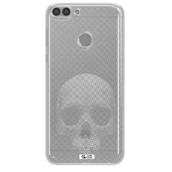 Skull Line Pattern Huawei P Smart 2017 Clear TPU Case