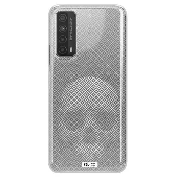 Skull Line Pattern Huawei P Smart 2021 Clear TPU Case